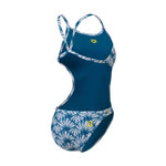 Women's Arena Hooked Reverse One Piece white-blue cosmo