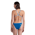 Women's Arena Hooked Reverse One Piece white-blue cosmo