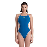 Women's Arena Hooked Reverse One Piece white-blue cosmo