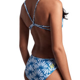 Women's Arena Swimsuit Twist N Mix R white-blue cosmo