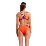 Women's Arena Double Cross Back Solid Bright Coral - Plum