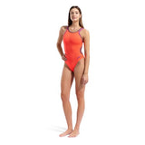 Women's Arena Double Cross Back Solid Bright Coral - Plum