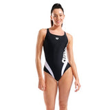 Arena Women's Stripeflow Swim Pro Back Black - Black - White