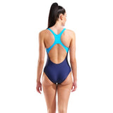 Arena Women's Stripeflow Swim Pro Navy - Turquoise - Turquoise