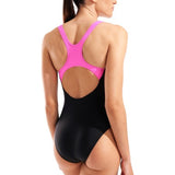Arena Women's Control Pro Back Black - Shocking Pink