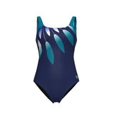 Women's Swimsuit Giuliana Squared Back C Cup navy-greenblue