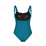 Women's Swimsuit Giuliana Squared Back C Cup navy-greenblue