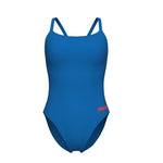 Women's Arena Team Swimsuit Challenge Solid Blue River