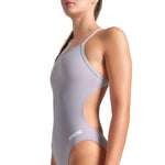 Women's Arena Team Swimsuit Challenge Solid sea foam-white