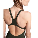 Women's Arena Team Swimsuit Pro Solid dark sage