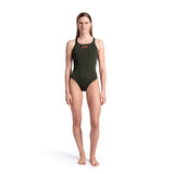 Women's Arena Team Swimsuit Pro Solid dark sage