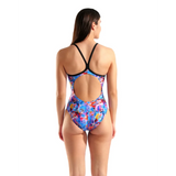 Women's Memories Swimsuit  Lightdrop Back Multi-Violet - Black