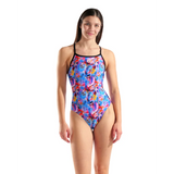Women's Memories Swimsuit  Lightdrop Back Multi-Violet - Black