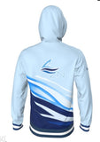 Sweater met capuchon en ritssluiting dames MEGA wit
