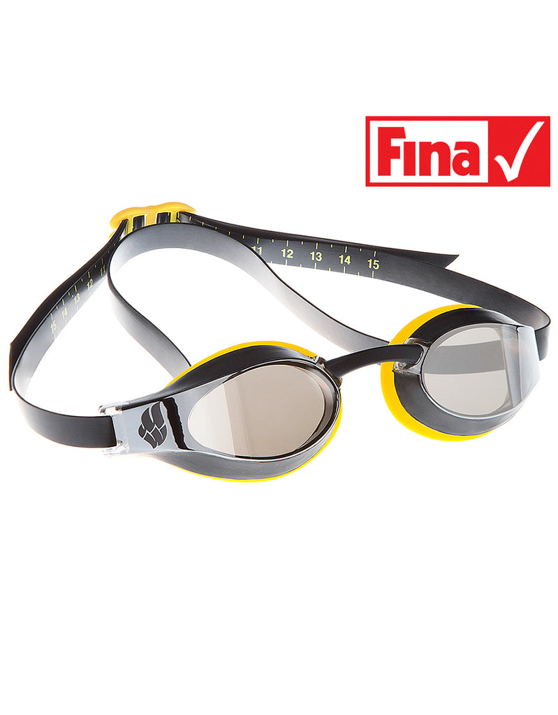 mad wave goggles Goggle X-Look Mirror Black-Yellow – Not Normal Swimwear
