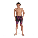 Boys' Fastskin End High Waist Jammer Bla / Red