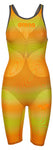 Combinaison Femme Powerskin Carbon Air 2 Dos Ouvert Lime-Orange