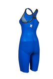 <tc>Dames Powerskin Carbon Air 2 CloseBack Kneesuit Blauw-Geel</tc>