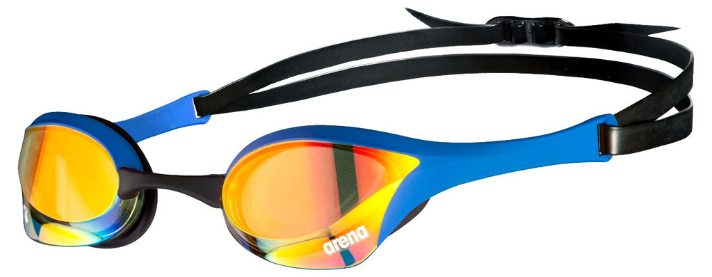 arena cobra mirror goggles Goggle Ultra Cobra Swipe Mirror Yellow Copper-Blue – Not Normal Swimwear