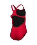 Maillot de bain fille Team Swim Pro Solid rouge - blanc