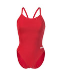 Women's Arena Team Swimsuit Challenge Solid Red - White
