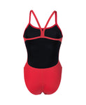 Women's Arena Team Swimsuit Challenge Solid Red - White
