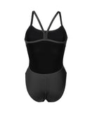 Women's Arena Team Swimsuit Challenge Solid Black - White