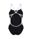 Women's Arena Icons Swimsuit Super Fly Back Solid Black - White