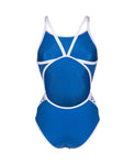 Femme Arena Icons Maillot de bain Super Fly Back Solid Royal - Blanc