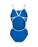 Women's Arena Icons Swimsuit Super Fly Back Solid Royal - White