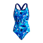 One Piece Eclipse Bashed Blauw voor dames