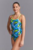 Filles Eco Single Strap One Piece Wild Wings