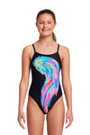 Girls Single Strap One Piece Icarus Ink