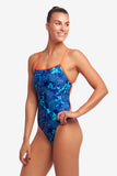 Women's One Piece Strapped In Deep Blue