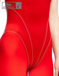 Combinaison de course EXT Bodyshell dos ouvert pour femme Rouge