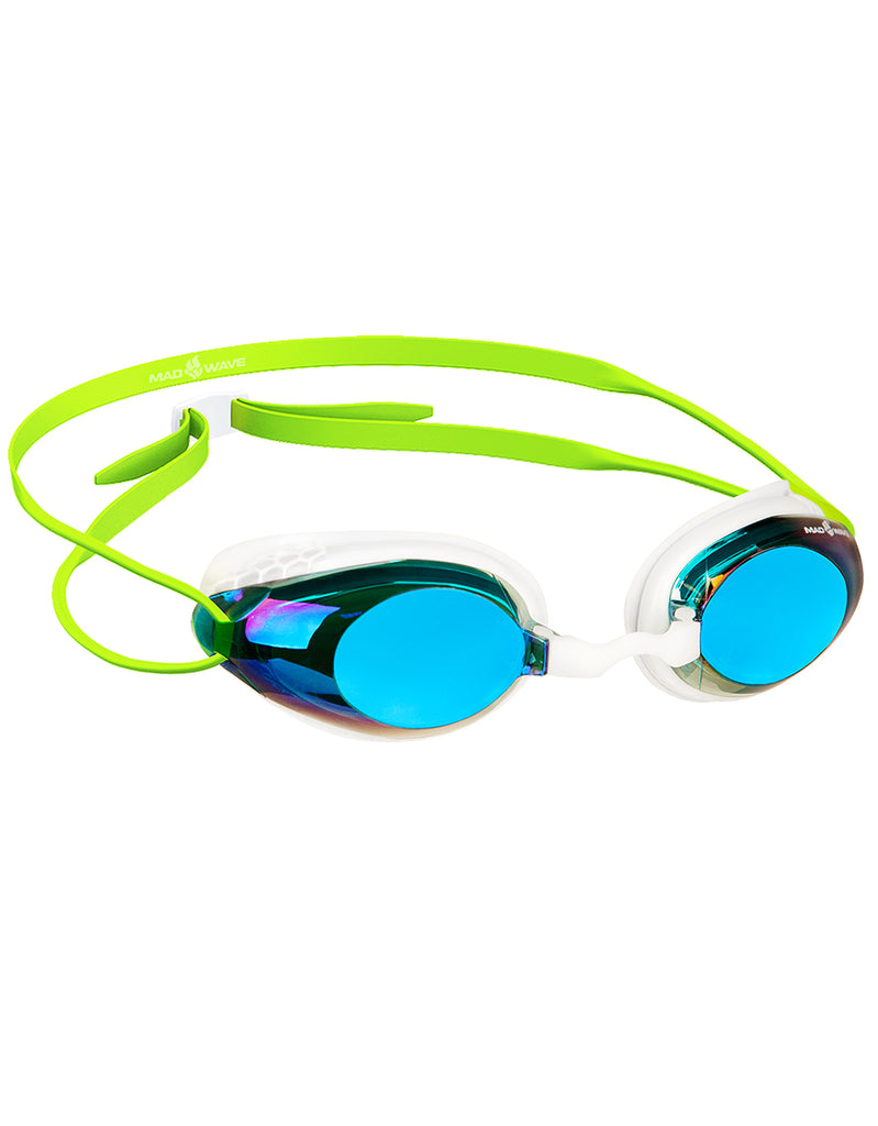 Goggle Honey Mirror Rainbow Blue/Green/White – Not Normal Swimwear
