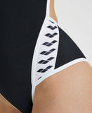 Women's Arena Icons Swimsuit Super Fly Back Solid Black - White