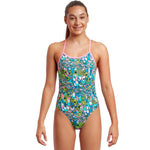 Filles Twisted One Piece Pie Plume Fée