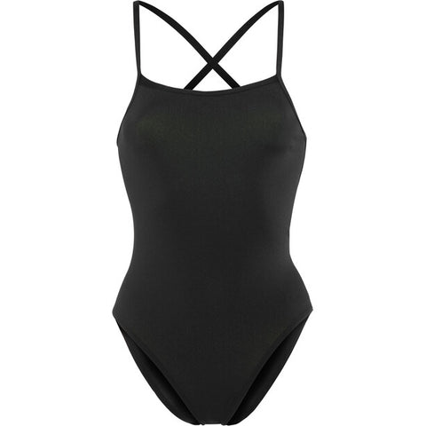 Maillot une pièce pour femme Strapped In Still Black
