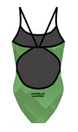Womens Thin Strap Swimsuit Waterloo Natation Green